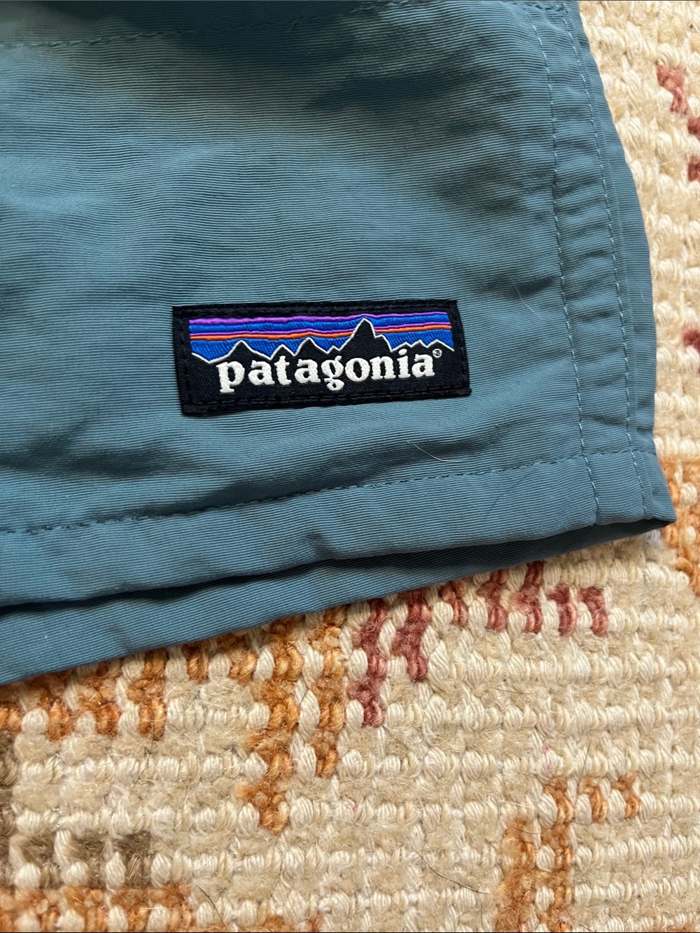 Patagonia Men’s Baggies Shorts XXL Teal Blue Green EUC Lightweight Outdoor - Picture 5 of 9